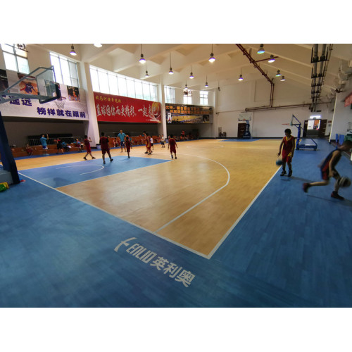 Mat de cancha deportiva de baloncesto de PVC interior