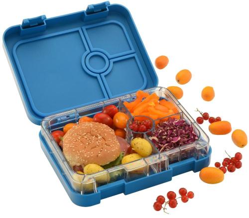 2017 ny multi-färg 4-packs bento lunchbox med delare och läckertäthet