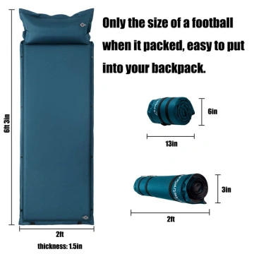 Bahidora® Materassino gonfiabile campeggio. Materassino trekking ultralight. tappeto tenda campeggio. Materasso per esterni - ideale per il campeggio, il trekking e lo zaino in spalla