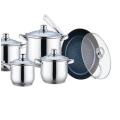 12 pieces pots with frying pan