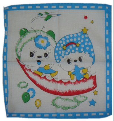 Printed Children's Cotton Cartoon Handkerchiefs