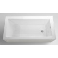 Small Shower Bathroom Square Simple Acrylic Bathtub