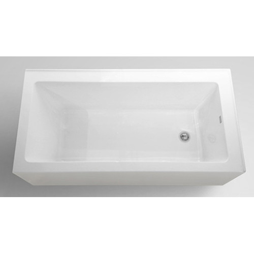 Bathtub With Headrest Small Shower Bathroom Square Simple Acrylic Bathtub