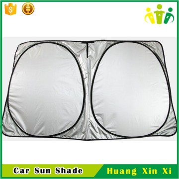 190T polyster silver coating fabric and front windshield shades type car windshield sun shade
