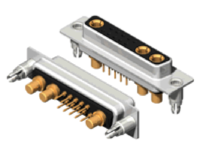 13W3 Power D-SUB Mixed Solder Straight Contact