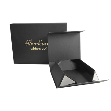 Wholesale Luxury Magnetic Underwear Folding Boxes - Recyclable White and Black Custom Designs