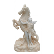 Classic Mythological Marble Equestrian Statue