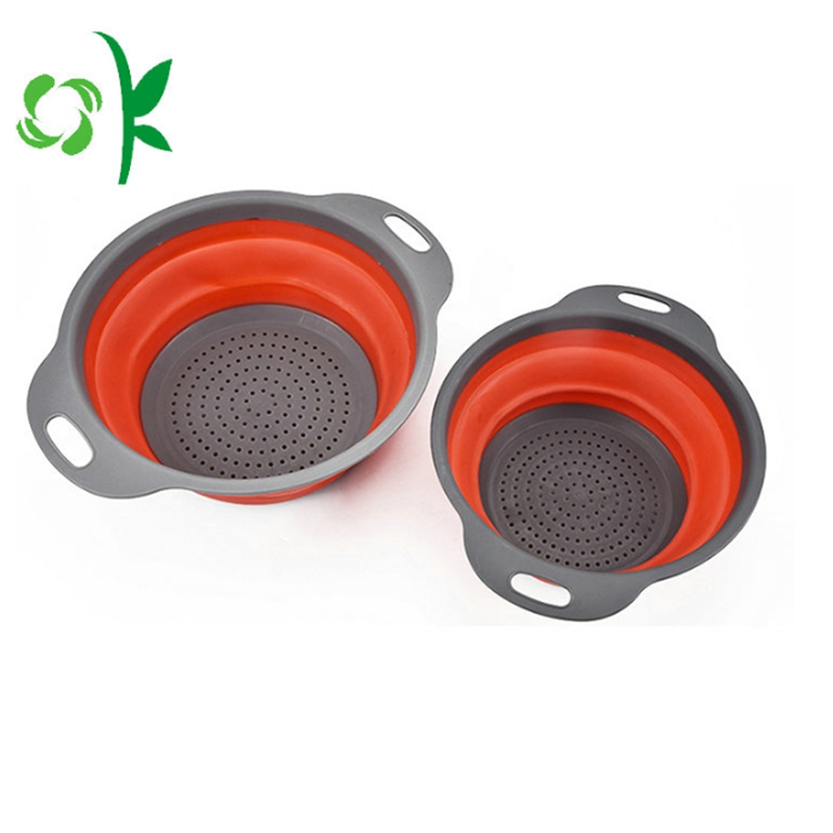 Silicone Fruit Vegetable Basket Kitchen Strainers Container