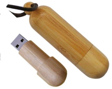25mb/sec Read Speed 1gb, 2gb Bamboo Bottle Wooden Usb 2.0 Flash Drives U Disks