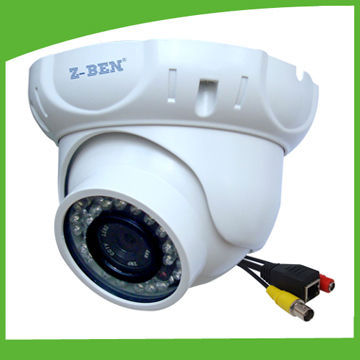 Megapixel IP Dome Camera with 1/4-inch CMOS Sensor, 1.3-megapixel (Color)