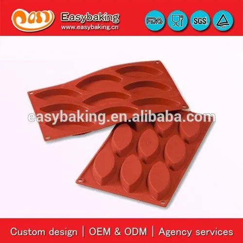 9 Cavities big boat silicon bakeware cake baking pans