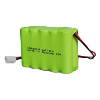 Green product 12V rechargeable AA, 2,000mAh battery pack
