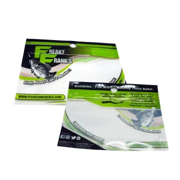 Factory Customized Print Fishing Worm Bait Bags Fishing Bait Packing Fishing Lure Bag Pack