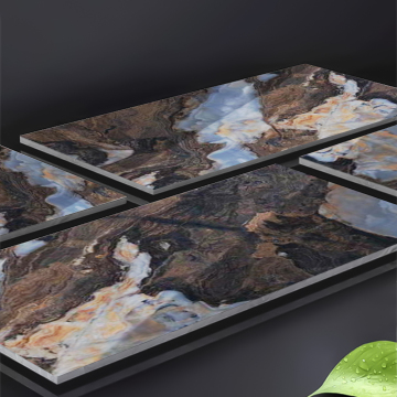 Polished Glazed Marble Look Porcelain Tiles - High Gloss, Anti-Dirty, 60x120cm