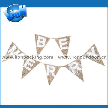 Burlap Christmas Banners Merry Christmas Burlap Make a Burlap Banner