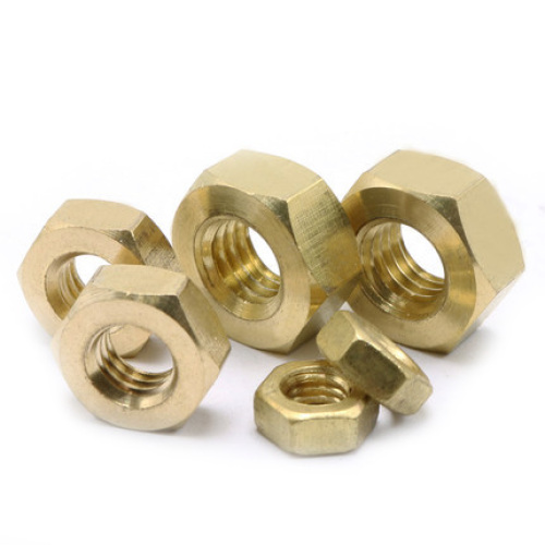 Brass Hex Yellow nuts