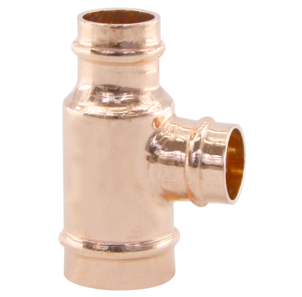 Pre-solder Reducing Copper Tee Fittings