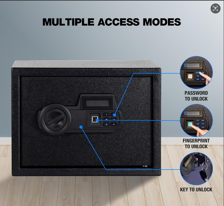 Biometric Fingerprint Safe Box WITH FINGERPRINT ACCESS