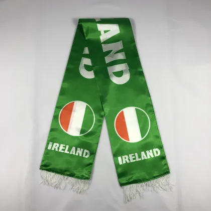wholesale custom polyester silk satin national scarf
