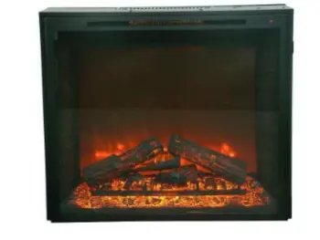Indoor CSA & UL Approved 23\"  Black Electric Fireplace Doors