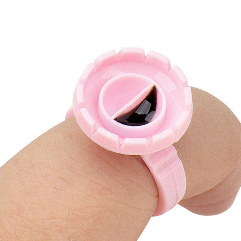 Eyelash Ring Disposable Eyelash Extension Fan Flower Cup