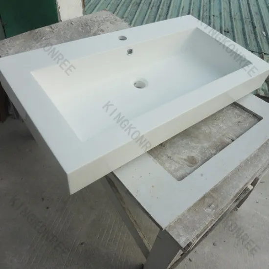 Popular White Solid Surface Bathroom Wash Basins Bathroom Basin, Kitchen Sink With Customised