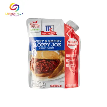 Mulit-layer Stand Up Sauce Packaging Pouch With Spout