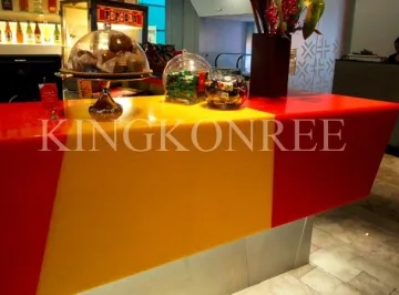 Composite Acrylic Anti - Pollution Solid Surface Countertop 18mm Thickness