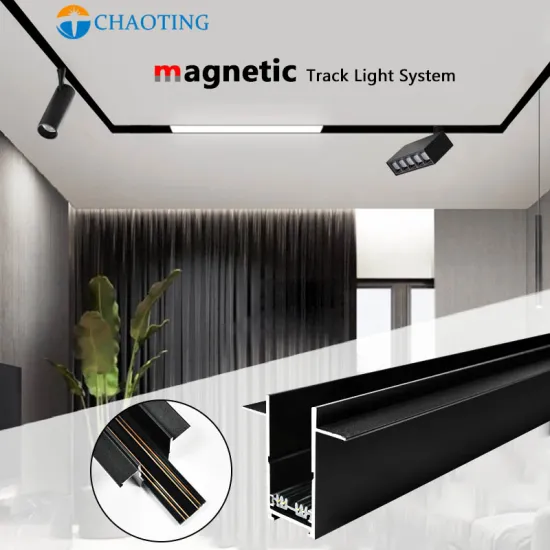 Aluminum LED Lighting System for Living Room Studio Track Rail Spotlight