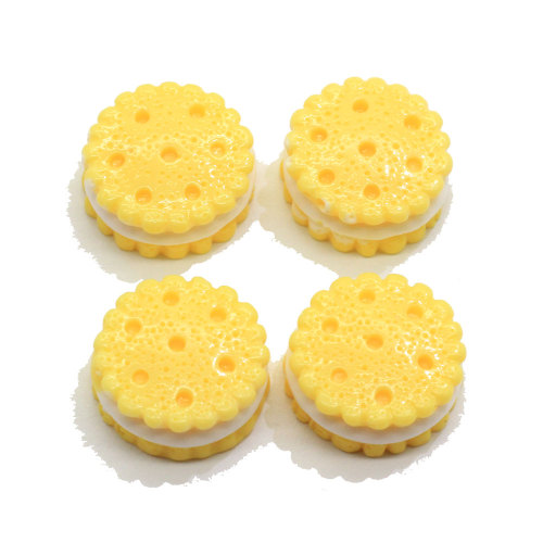 10mm runder Keksplätzchen Bunte Miniatur Kawaii Cabochons Niedliche Harzzauber Günstigste Harzperlen für die Dekoration