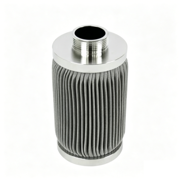 Kartrid Filter Meleleh Polimer yang Disesuaikan Filter Jaring Lipat Baja Tahan Karat