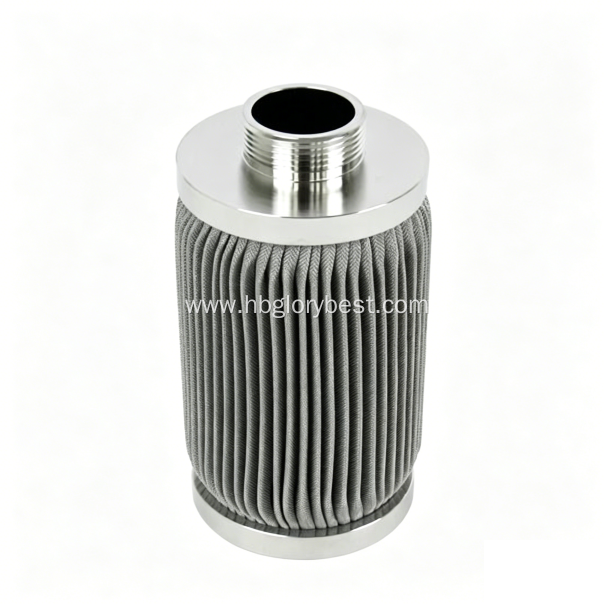 Customized Polymer Melt Filter Cartridge Stainless Steel Folding Mesh Filter