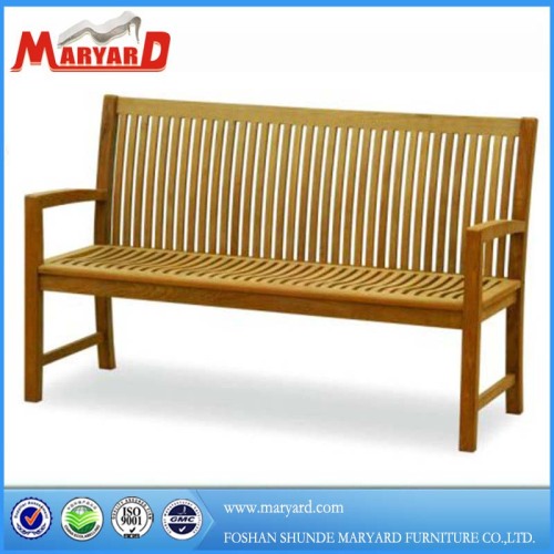 Outdoor Teak wooden bench patio solid wood bench