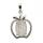 Gemstone Apple Charm Pendentif Righinestone Crystal Apple Shape Pendant pour les bijoux de bricolage Fabrication pour les cadeaux de la fête des mères d&#39;anniversaire