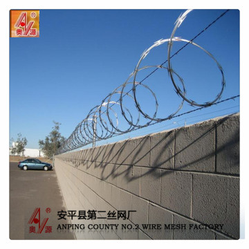 Low price concertina razor barbed wire,razor wire mesh