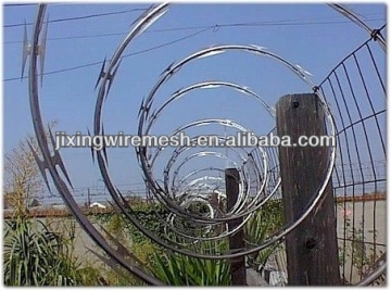 Razor barbed wire mesh