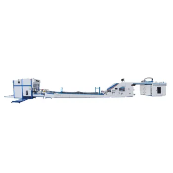Automatic 3 in 1 5ply servo high speed flute laminator with flip flop pile pallet stacker