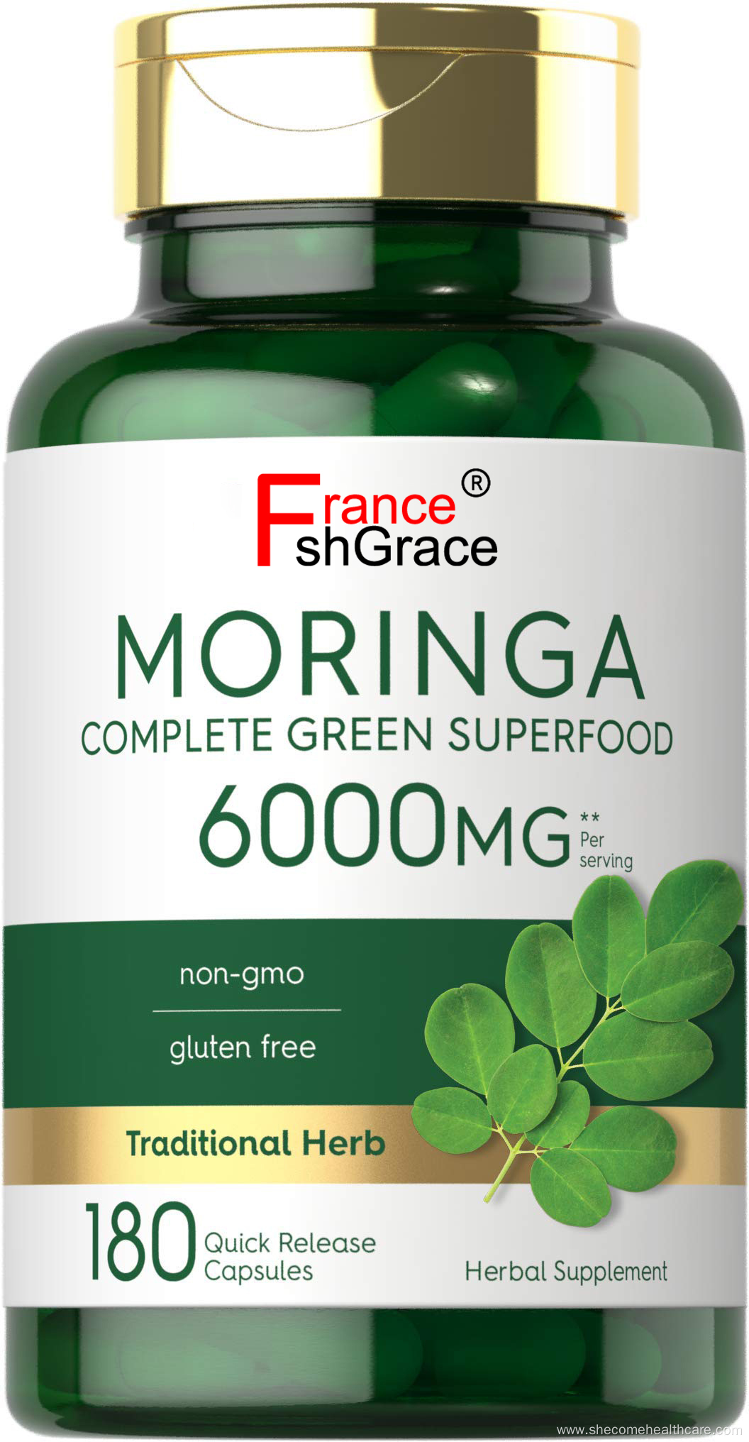 Moringa Oleifera Complete Gluten Free Moringa Leaf Capsules