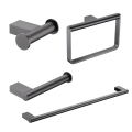 Luxury Wall Mounted Bathroom Hardware Set: Toilet Paper Holder and Towel Rail