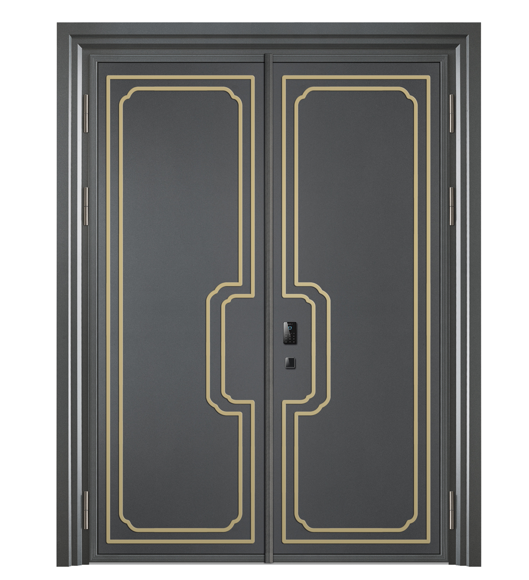 Retro Style Aluminum Armored Door Villa Front Door