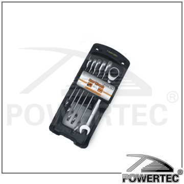 POWERTEC 6pcs air ratchet wrench open end