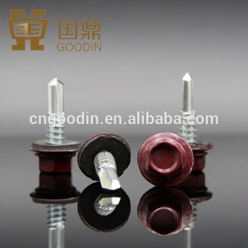 SELF DRILLING HEX SCREW WITH EPDM WASHER FOR 1000PCS