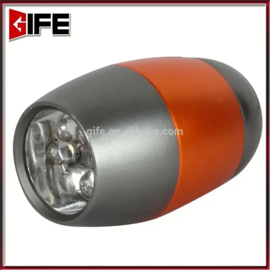 Factory Wholesale Bulb Shaped Material Cheap Price Custom Logo 6 Led Aluminum Mini Flashlight with keychain
