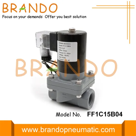 1/2'' Anti Corrosive Solenoid Valve For Chemical Acid