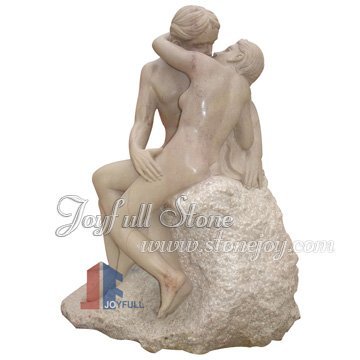 Marble Man Woman Statues