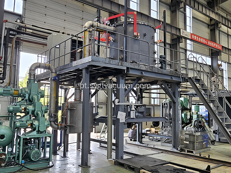 Forno de extinção a gás de alta pressão a vácuo vertical