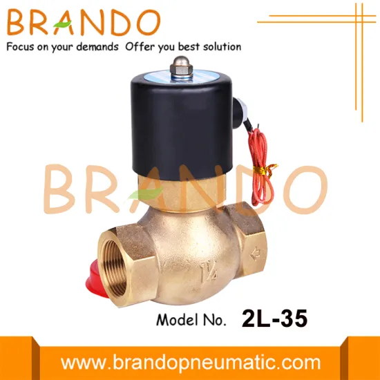 2L-35 US-35 1-1/4'' Brass Solenoid Valve For Steam