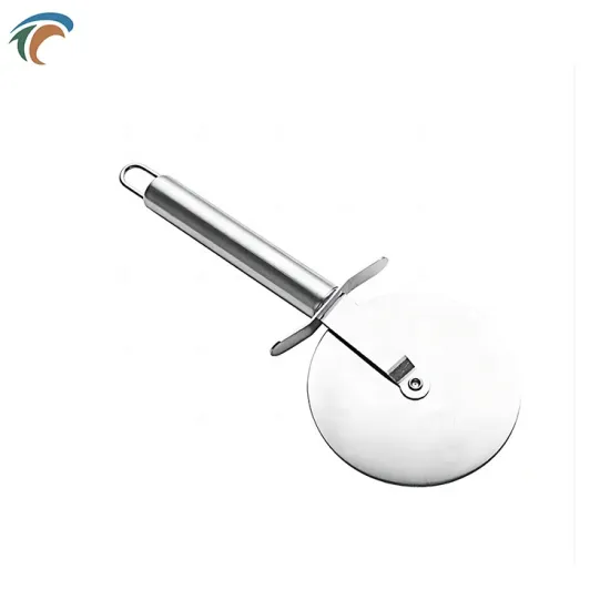 Stainless steel bike pizza cutter and wheels high quality pizza cutter with safety blade cover