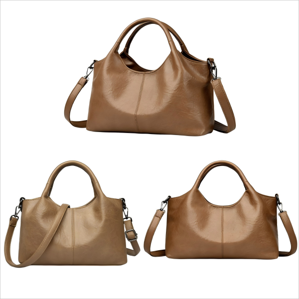 Lady's simple and versatile handbag
