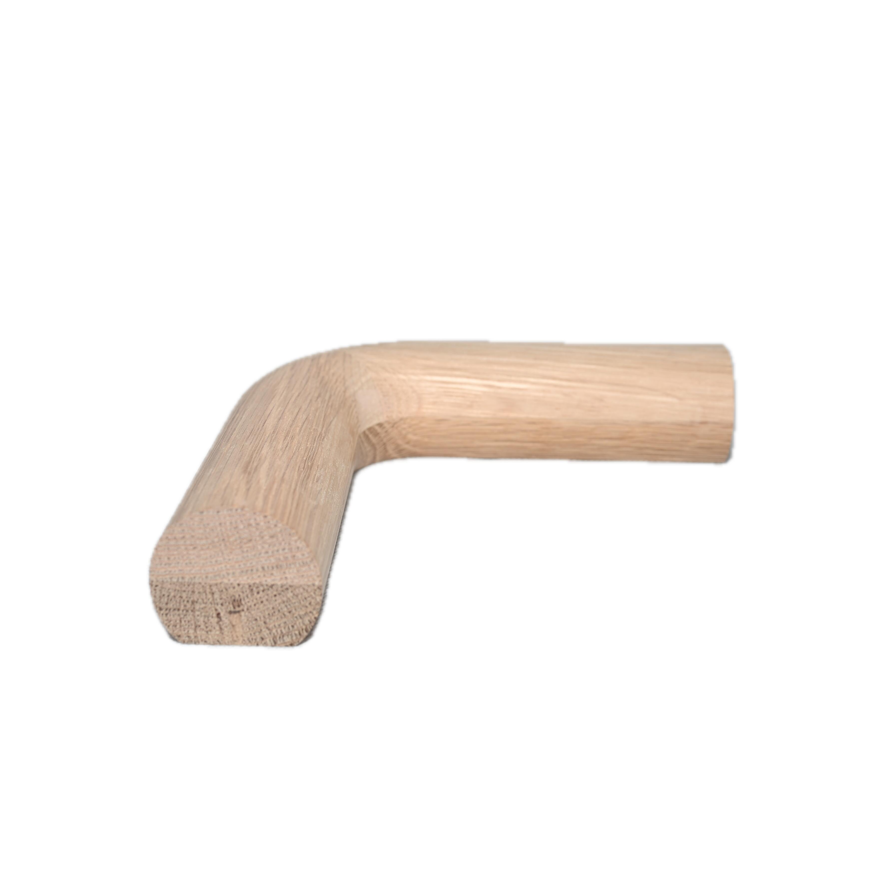 Bend tangan kayu melengkung kanan untuk rumah